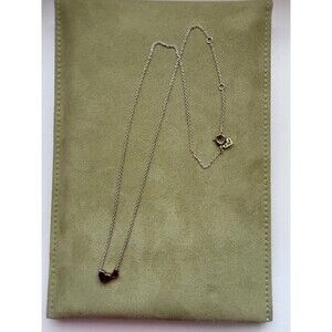 Blue Nile Sterling Silver and Rose Gold Vermeil Two Heart Necklace